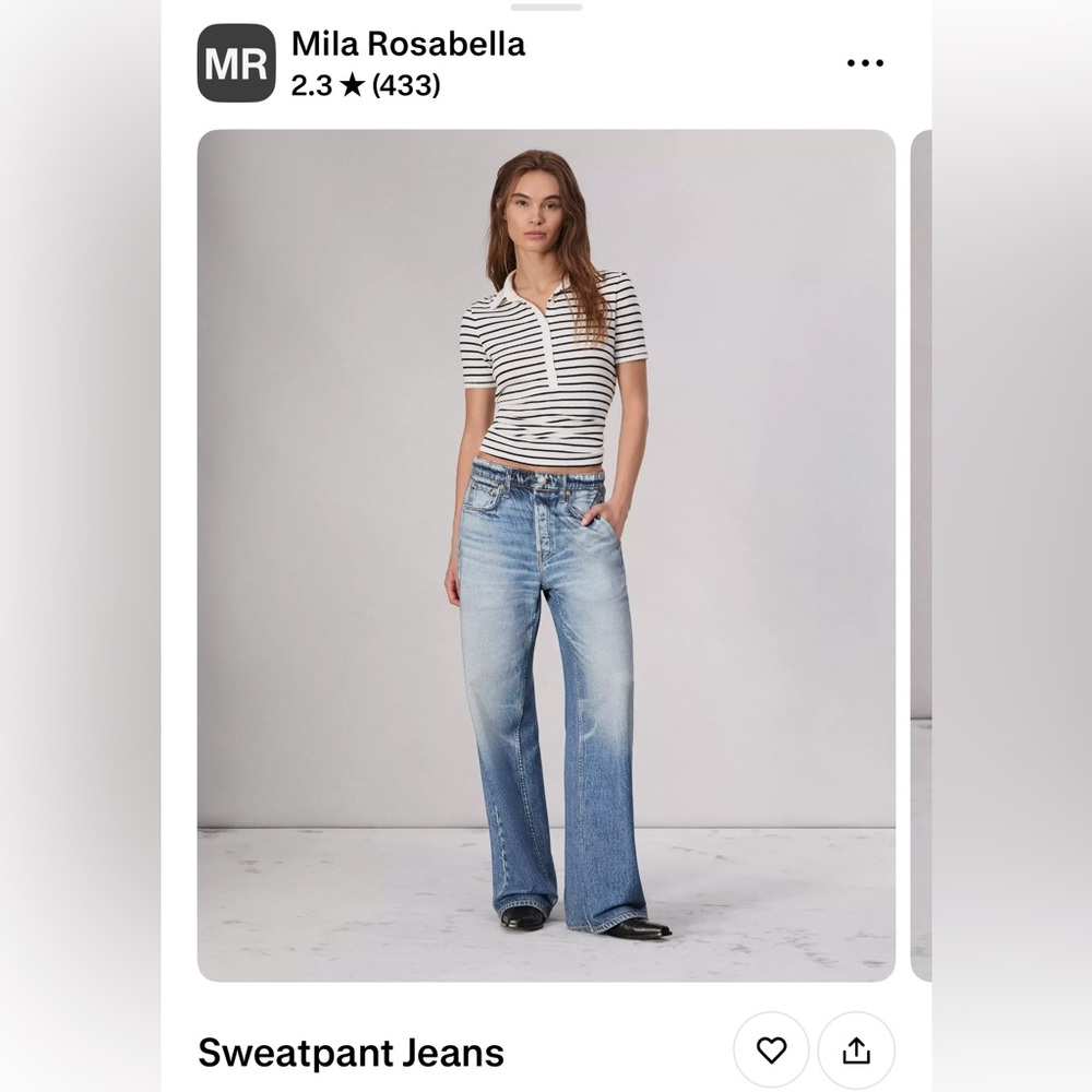 THE Viral Sweatpant Jeans-2 pairs